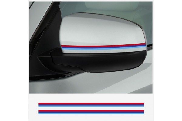 Aufkleber passend für BMW M performance Streifen Aussenspiegel Aufkleber