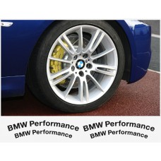 Aufkleber passend für BMW Performance Bremssattel Aufkleber - 4 Stück im Set