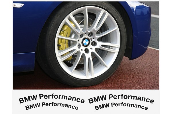 Decal to fit BMW Performance brake caliper decal - 4 pcs in Set