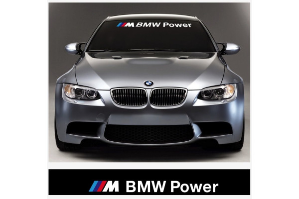 Decal to fit BMW M BMW Power windscreen decal 1400mm x 200mm