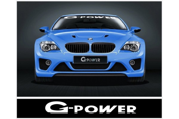 Decal to fit BMW G Power windscreen decal 950 mm / 1400 mm