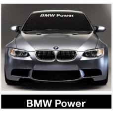 Decal to fit BMW Power windscreen decal 1400mm x 200mm