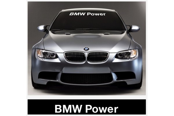Decal to fit BMW Power windscreen decal 1400mm x 200mm