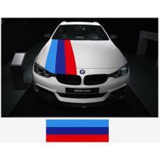 Aufkleber passend für BMW M Performance M Streifen Aufkleber Haubenaufkleber 45cm x 125cm