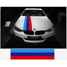 Aufkleber passend für BMW M Performance M Streifen Aufkleber Haubenaufkleber 30cm x 125cm