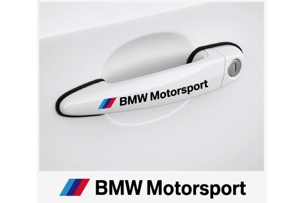 Aufkleber passend für BMW motorsport Tuergriff Aufkleber 120 mm, 2 Stk.
