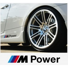 Decal to fit BMW M Power decal side decal 190mm 2pcs set