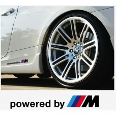 Decal to fit BMW Powered by M decal side decal 200mm 2pcs set