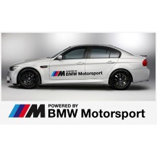 Decal to fit BMW Powered by BMW Motorsport decal side decal 155cm 2pcs set