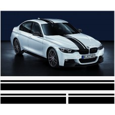 Aufkleber passend für BMW 3er M Performance streifen satz