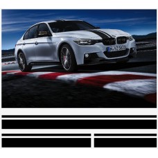 Aufkleber passend für BMW 5er M Performance streifen satz