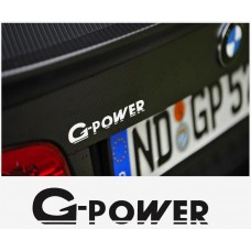 Aufkleber passend für BMW G Power Aufkleber Heckaufkleber 140mm 2Stk. Satz