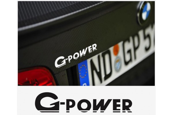 Decal to fit BMW G Power decal tail decal 140mm 2pcs. set