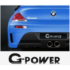 Decal to fit BMW G Power decal tail decal 140mm 2pcs. set