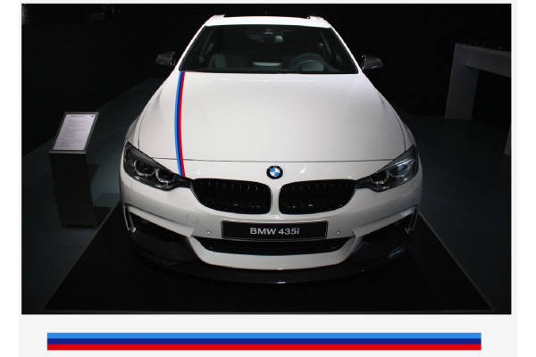 Decal to fit BMW M Performance M stripe decal windscreen 5cm x 125cm