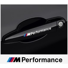 Aufkleber passend für BMW M Performance Tuergriff Aufkleber 120 mm, 4 Stk.