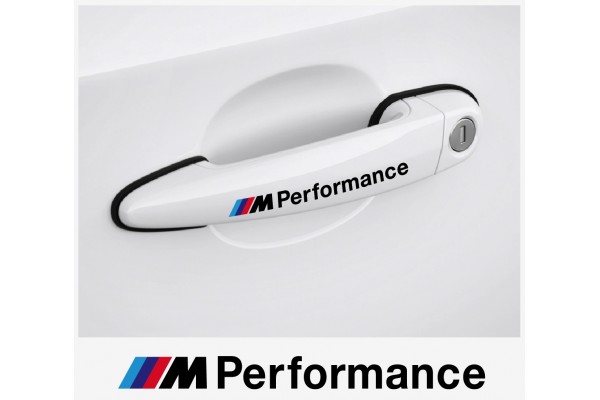 Aufkleber passend für BMW M Performance Tuergriff Aufkleber 120 mm, 2 Stk.