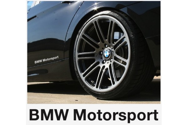 Aufkleber passend für BMW motorsport Seitenaufkleber Aufkleber 200 mm, 2 Stk