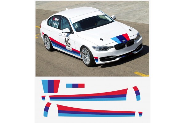 Decal to fit BMW M Performance M side stripe decal  Dakar