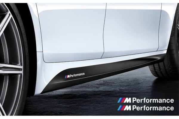 Aufkleber passend für BMW M Performance Aufkleber Seitenaufkleber 200mm - ohne Hintergrund!