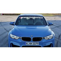 Decal to fit BMW M Performance new logo windscreen decal 950 mm or 1100mm