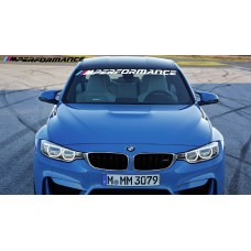 Aufkleber passend für BMW M Performance Neu Logo Frontscheiben Aufkleber 950 mm oder 1100mm