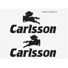 Aufkleber passend für Carlsson Seitenaufkleber Aufkleber 2 Stk. 11 cm
