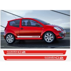 Decal to fit Citroen C2 side decal 135 cm 2 pcs. set