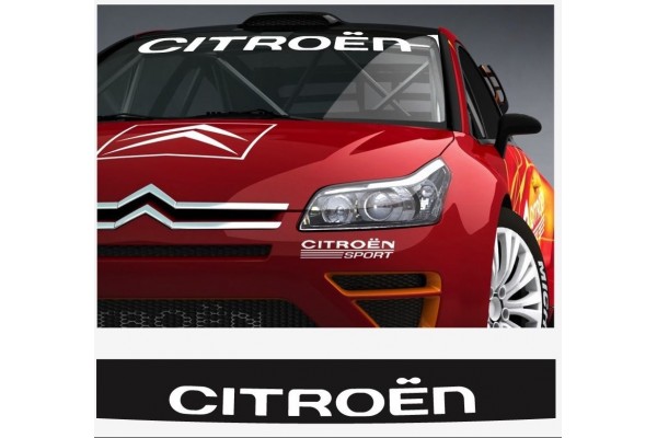 Aufkleber passend für Citroen Sport Frontscheiben Sonnenblendstreifen Aufkleber