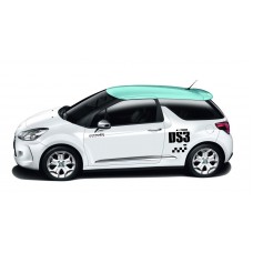 Aufkleber passend für Citroen Sport DS3 Seitenaufkleber Aufkleber Satz 4 Stk.