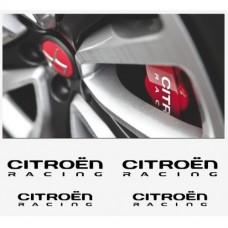 Decal to fit Citroen Racing DS3 DS4 window- brake caliper- mirror decal - 4 pcs in Set