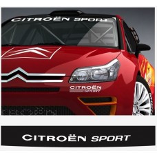 Aufkleber passend für Citroen Sport Frontscheiben Sonnenblendstreifen Aufkleber