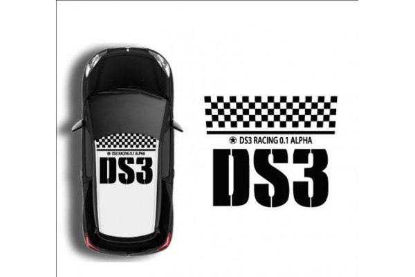 Decal to fit Citroen Sport DS3 roof decal set C1 C2 C3 C4 C5 C6