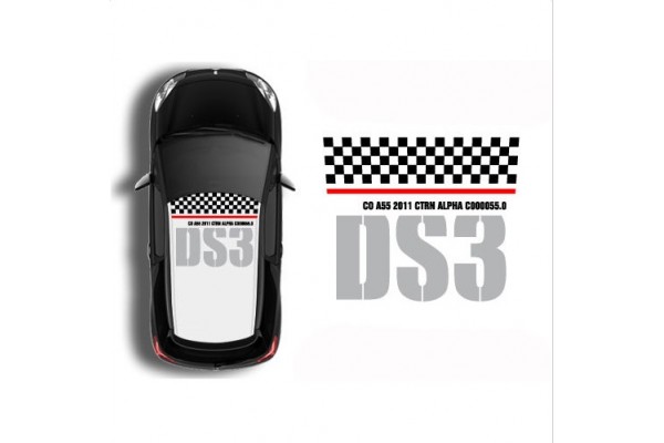 Decal to fit Citroen Sport DS3 roof decal set C1 C2 C3 C4 C5 C6