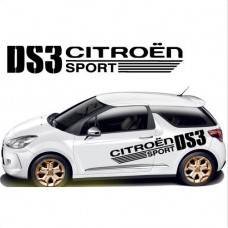 Aufkleber passend für Citroen Sport DS3 Seitenaufkleber Aufkleber 160 cm C1 C2 C3 C4 C5 C6