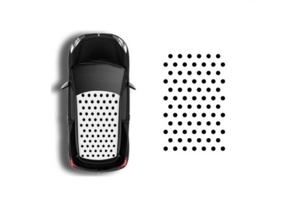 Aufkleber passend für Citroen Sport DS3 Dachaufkleber Aufkleber satz C1 C2 C3 C4 C5 C6 Polka Dot