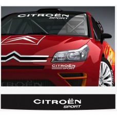 Aufkleber passend für Citroen Sport Frontscheiben Sonnenblendstreifen Aufkleber