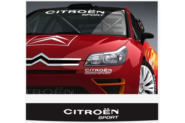 Aufkleber passend für Citroen Sport Frontscheiben Sonnenblendstreifen Aufkleber