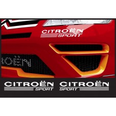 Aufkleber passend für Citroen Sport Aufkleber  Satz R+L 22cm