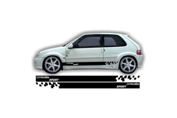 Decal to fit Citroen Saxo side decal sticker stripe kit