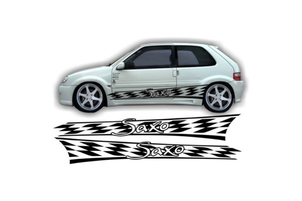 Decal to fit Citroen Saxo side decal sticker stripe kit