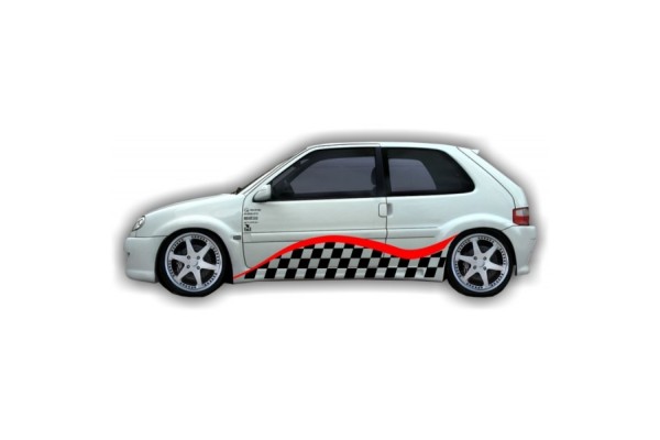 Decal to fit Citroen Saxo side decal sticker stripe kit