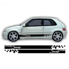 Decal to fit Citroen Saxo side decal sticker stripe kit