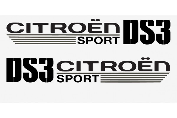 Aufkleber passend für Citroen Sport DS3 Seitenaufkleber Aufkleber 22cm