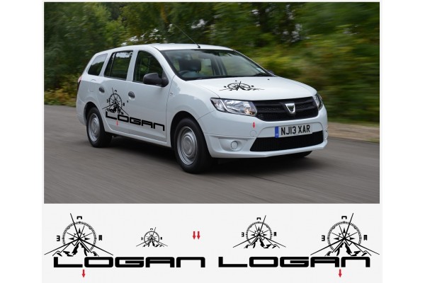 Decal to fit Dacia Logan decal side bonnet tail decal full kit