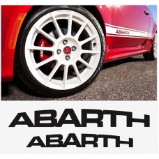 Decal to fit Abarth brake caliper decal set 4 pcs. 70mm + 90mm