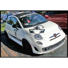Decal to fit Fiat 500 decal set Abarth Scorpion Skorpion 7 pcs. whole Set
