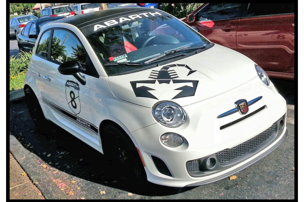 Decal to fit Fiat 500 decal set Abarth Scorpion Skorpion 7 pcs. whole Set