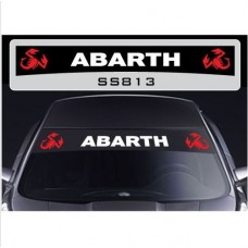 Aufkleber passend für Fiat Abarth Skorpion Frontscheiben Sonnenblendstreifen Aufkleber