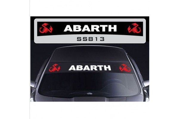 Aufkleber passend für Fiat Abarth Skorpion Frontscheiben Sonnenblendstreifen Aufkleber